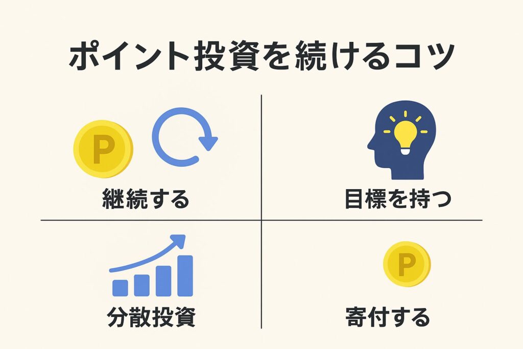 ポイント投資を続けるコツ